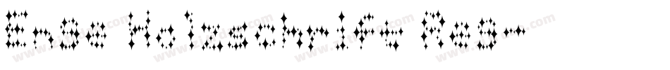 Enge Holzschrift Reg字体转换